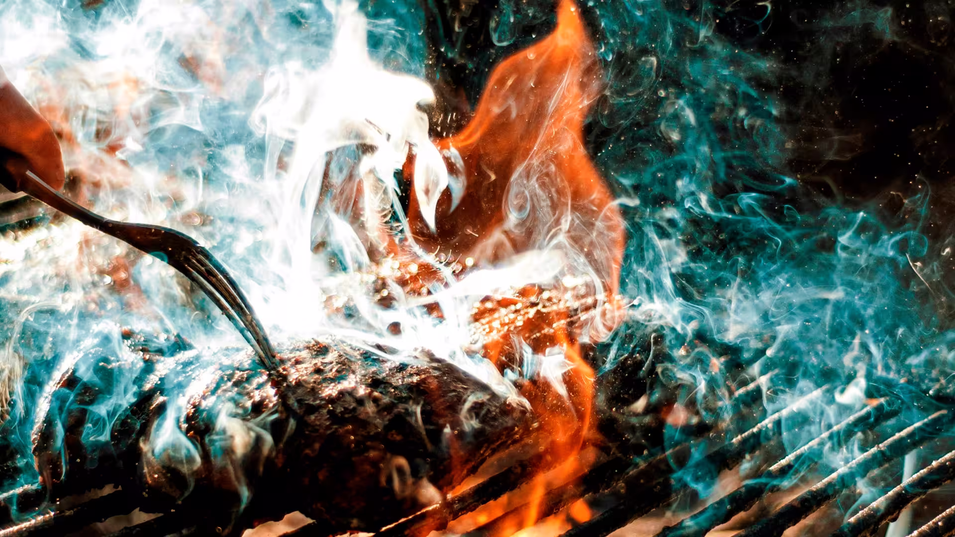 Asado en la parrilla